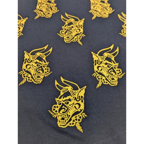 Reason Medium Long Sleeve Rugby Polo w/Dragon Heads,Wasps/Hornets - Picture 13 of 13